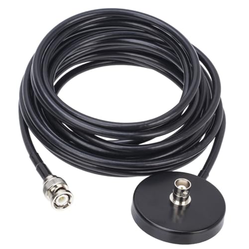 Base magnétique pour antenne de voiture Holibanna avec câble connecteur mâle-femelle stable