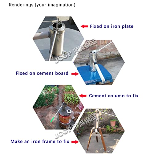 Pompe à eau de jardin manuelle inox Chensyo pour puits profond - 6