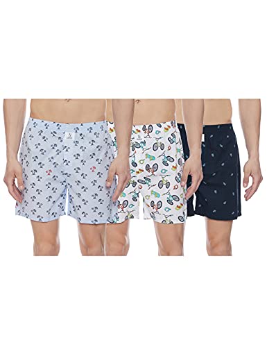 Image of Longies Men's Cotton Printed Regular Boxer Shorts