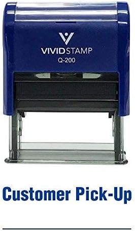 Miniatura 2 de Sello de goma autoentintado para recogida del cliente (tinta azul) - Mediano