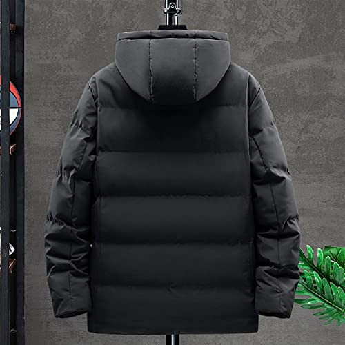TIYRUS Jaqueta masculina de algodão tamanho grande para baixo inverno espessamento roupas de algodão