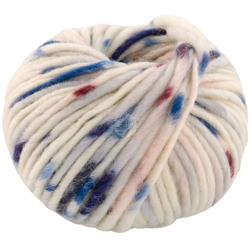 LANA GROSSA Feltro Macchiato | Filzgarn für Kreativhandwerk, hochwertige Wolle zum Nass- und Trockenfilzen | Handstrickgarn aus 100% Schurwolle | 50g Wolle zum Stricken & Häkeln | 50m Garn FB 545