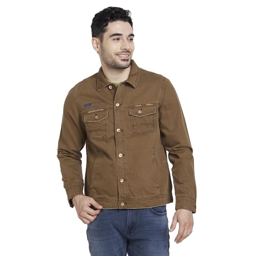 Image of Spykar Men's Cotton Standard Length Jackets