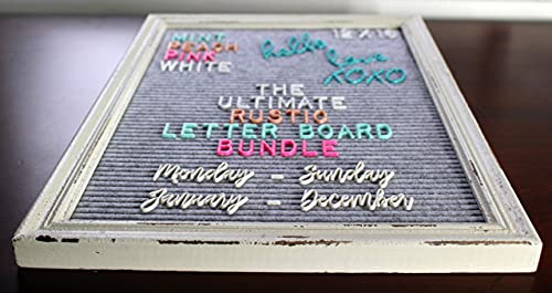 Babillard en feutre de qualité supérieure Felt Creative Home Goods avec cadre blanc