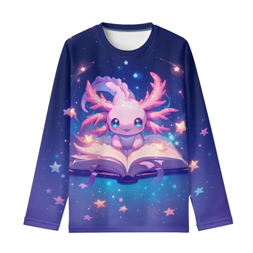 Image of Kids Long Sleeve Shirts for Girls 3-16 Year Old Cute Clothes for Teen Girls Casual Workout Tops