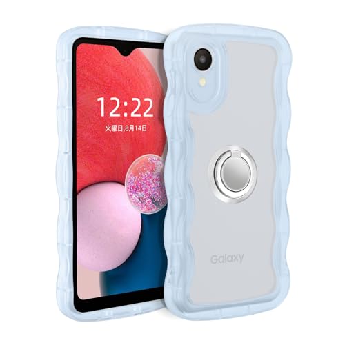 Casesmo Galaxy A22 5G �p �P�[�X ���킢�� �����O�t�� SC-56B �p �J�o�[ �N���A�؍� TPU �E�F�[�u ������� ���� �l�C �V���v�� ����~�� ���^ �y�ʃ����Y�ی� �X�g���b�v�z�[���t�� �V���R���o���p�[ �M�����N�V�[A2