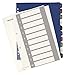 Produktbild Leitz Register für A4, PC-beschriftbares Deckblatt und 10 Trennblätter, Taben mit Zahlenaufdruck 1-10, Überbreite, Weiß/Mehrfarbig, PP, Style, 12370000
