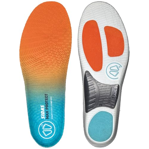 Sidas MAX Protect Activ Plantillas Deportivas, Absorción de Impactos y sujeción del Arco Plantar, Plantillas para el Deporte, el Trabajo y el día a día, Hombre y Mujer