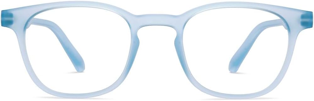 Lenskart | Zero Power Bluecut & Antiglare Computer Eyeglasses | Full Rim Square Shape | As Seen On Shark Tank | For Men & Women | Small | LB E14058-N