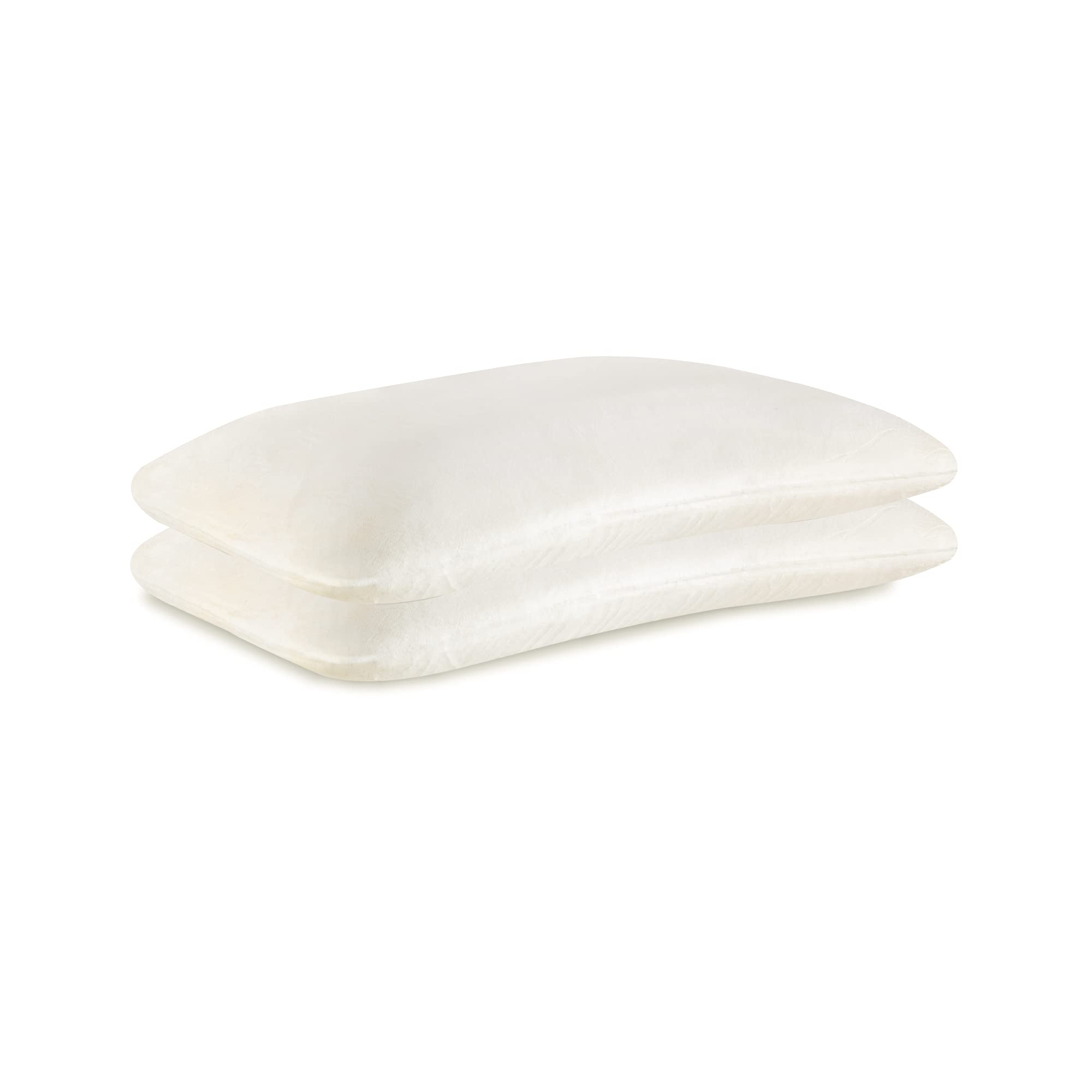 The White Willow 2 Pieces Signature Dual Sided Reversible Memory Foam Pillow Set - 24" L x 16" W x 5" H, Off White (B01LWOD99J) Amazon Price History, Amazon Price Tracker