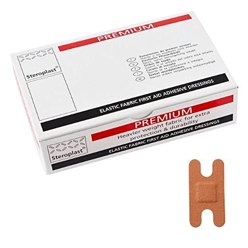 Steroplast Premium Fabric Plasters - Knuckle (x50) Beige 7.5cm x 4cm (Knuckle)