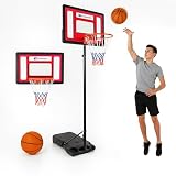 Bluelander Canasta de Basketball, Canasta de Basketball Ajustable, Incluye Balón No.5, Bomba de Aire, Altura Ajustable de...
