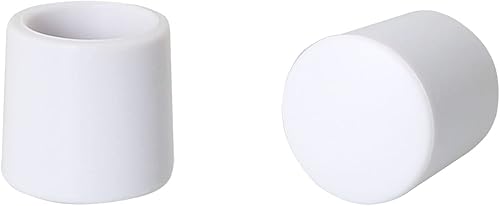 Miniatura 3 de 8 puntas de parachoques para puerta, color blanco, 0.4 pulgadas, de goma, para proteger puertas y paredes, tapas de tope de puerta para el hogar