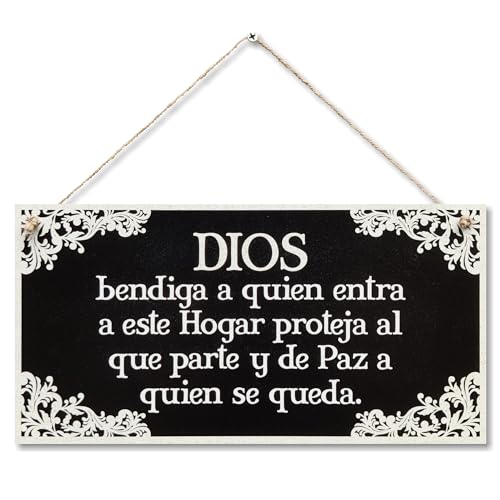 CARISPIBET Vamos criar a história de amor cartaz decorativo placas decorativas para a casa decoração de interiores 15 x 30 cm (Deus abençoe)
