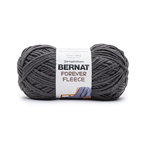 Image of Bernat Forever Fleece Yarn-Coal
