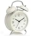 Peakeep 4 inches Twin Bell Alarm Clock with Stereoscopic Dial, Backlight, Battery Operated Loud Alarm Clock
