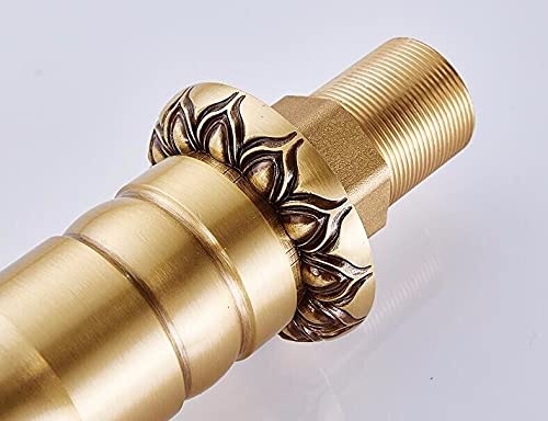 Robinet de lavabo haut cuivre sculpté anti-calcaire pour vasque - 4