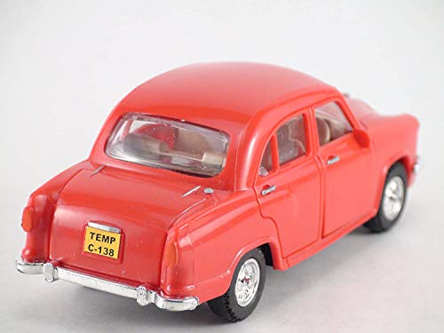 Image of Made of Non Toxic Plastic Toys Combo of 2 Ambassador Car, Pack of 2, Pull Back Action Toys, with Soft Edges Around 15 CM in Length & 100 gram. Color. (Colour Mix)