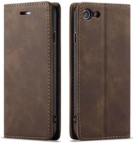 Étui portefeuille iPhone SE 2022 clapet magnétique béquille et porte-carte