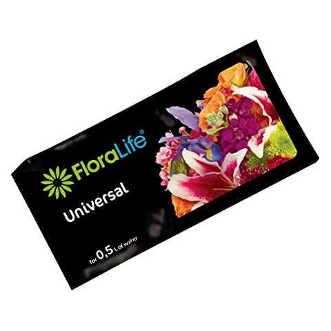 Floralife 20 Universal Flower Food Sachets, 500ml Cystal Clear Water Soluable Flower Food Cover