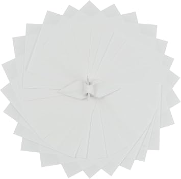 100 Origami Paper Sheets Paper Pack Double Sided Ivory Color 6x6 inches Paper Squares for Folding Paper,Paper Craft, Origami Crane, Origami Decoration,Wedding