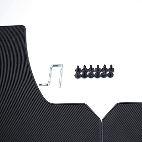 Image of Car Mud Flaps Universal Sport Car Styling Rubber Mud Guards (18 * 17 * 0.2, 4pcs)