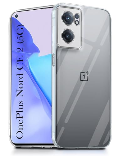Image of Jkobi Back Cover for OnePlus Nord CE 2 5G (Silicone Clear Shockproof Case with Camera Protection | Soft and Flexible | Transparent)