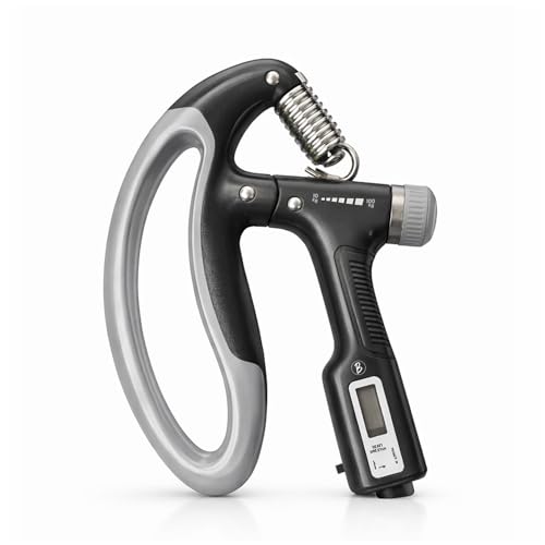 Image of CRAE Hand Gripper with Counter - Adjustable Grip Strengthener, 100 KG Capacity for Forearm, Wrist & Finger Workout Men & Women (Black)