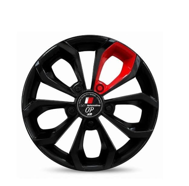 Black Red Stylish Wheel Cover for Car (13 Inches) | Wheel Protection-image-14