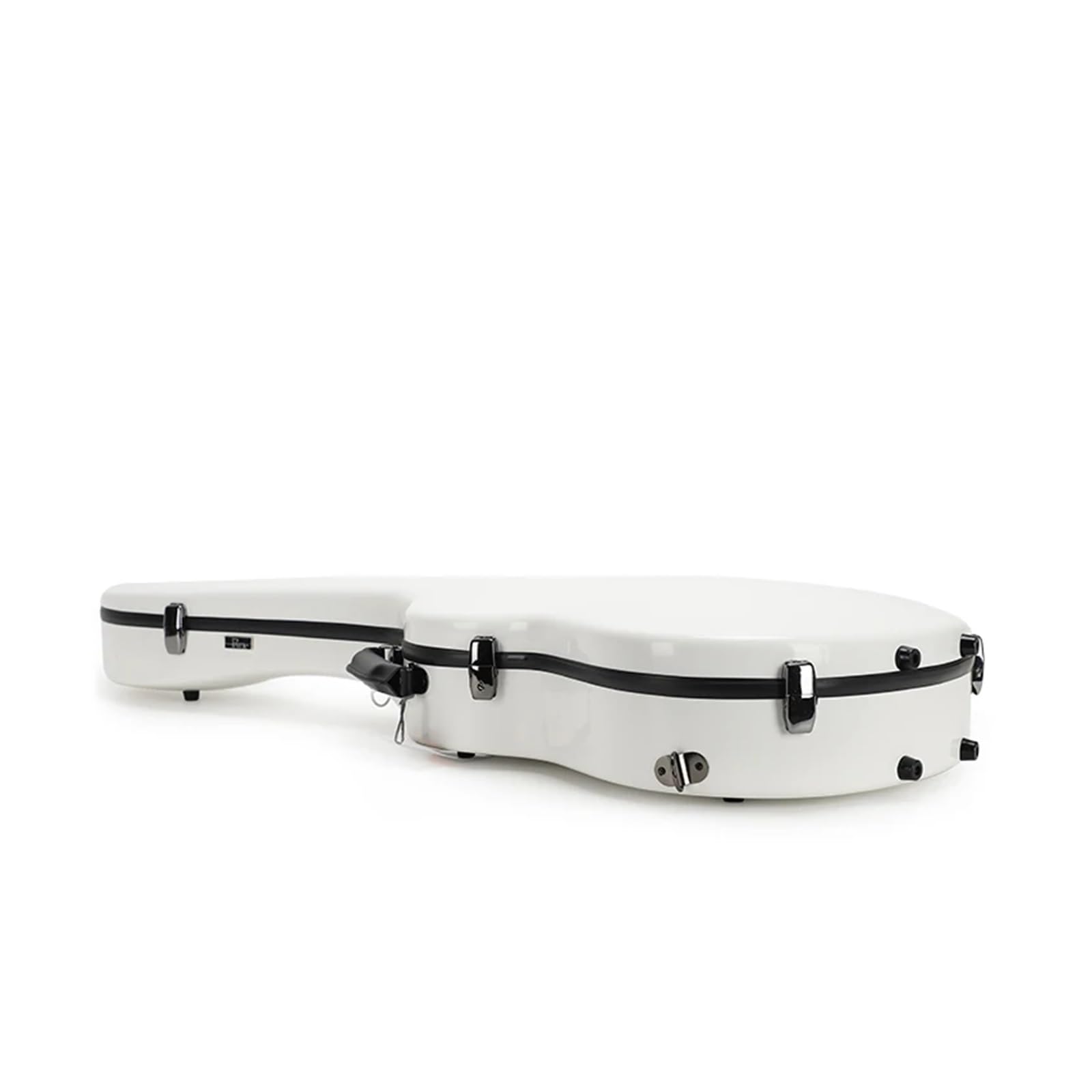 Funda para Guitarra Estuche rígido for Guitarra clásica de 39 Pulgadas, Fibra Vidrio, Color Blanco Brillante para Guitarra