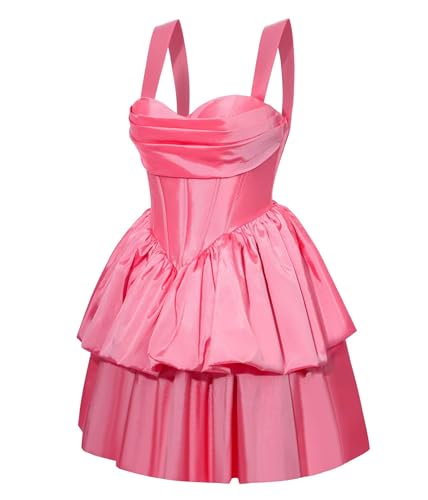 Clothfun Satin Sweetheart Short Homecoming Dresses 2025 for Teens Flower Bud Cocktail Dress CY2673