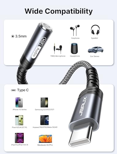 Jsaux JSJPNZUC23AUFNEW 2-Pack Usb Type C To 3.5Mm Female Headphone Jack Adapter thumb #4