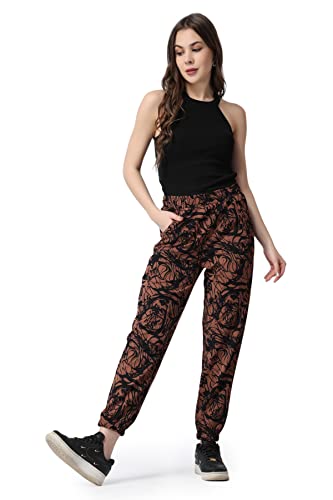 Image of POPWINGS Casual Printed Joggers for Women || Stylish Western Women Joggers for Summer || Pull-On Women Joggers Pants || Women Joggers for Summer