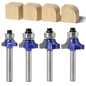 WSOOX 4 Stück Abrundfräser Set