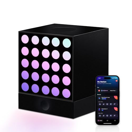 YEELIGHT Cube Smart Table Ambient Lamp, Matrix Light, 16 Million Colors