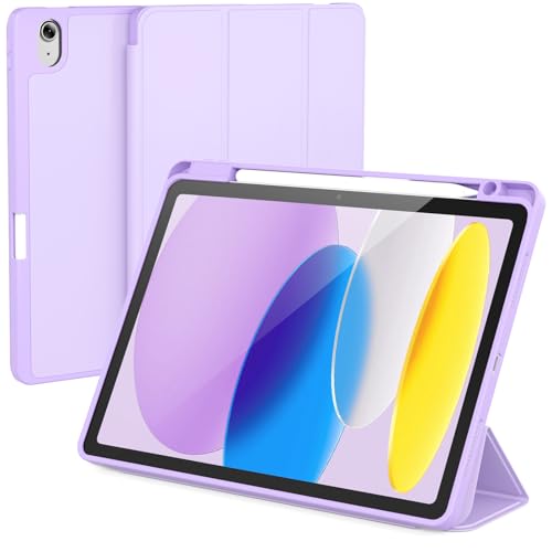 Image of RAYMCRAFT for iPad (A16) 11th Generation Case 11 Inch 2025, for iPad 10th Generation Case 10.9 Inch 2022, Slim Stand Protective Cover with Pencil Holder, Purple