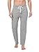 David Archy Men's Comfy Jersey Cotton Knit Pajama Lounge Sleep Pant in 1 Pack(L, Heather Dark Gray)