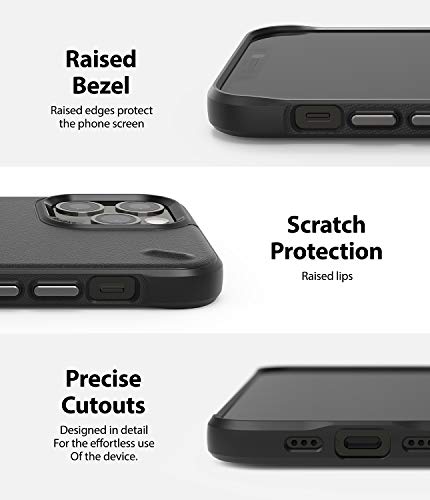 Image of Ringke Onyx Design for iPhone 12 /12 Pro Case Back Cover, Rugged Protection Durable Anti-Slip TPU Impact Shock Absorbent for Back Cover Case - Keep Calm and Carry On (Black)