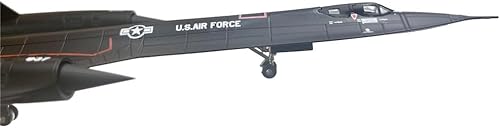 Miniatura 7 de Modelo de avión militar de metal para colección o regalo de la Fuerza Aérea SR-71 Blackbird de la Fuerza Aérea de los Estados Unidos a escala 1144