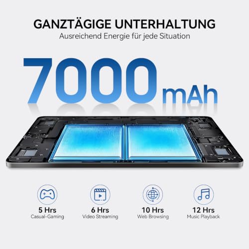 Tablet 10 Zoll Android 16 Octa-Core Tablet 16GB RAM + 128GB Tablets mit Tastatur Maus & Stift Gesichtsentsperrung 1280x800 HD 7000mAh WiFi… – Ansicht 6