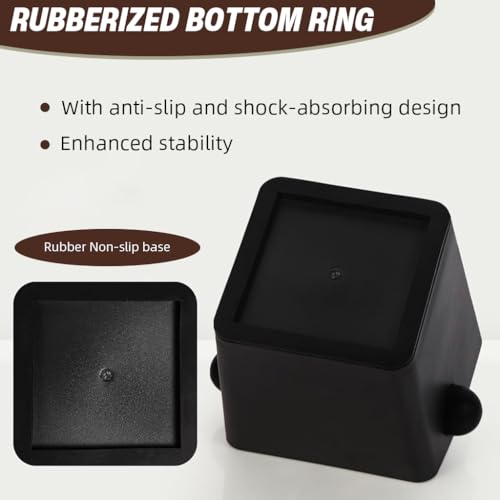 Image of Supvox Knock Box Plastic Coffee Grounds Bin with Cross Bar, Reuseable Coffee Grounds Container Expresso Coffee Machine Supplies Coffee Making Accessories