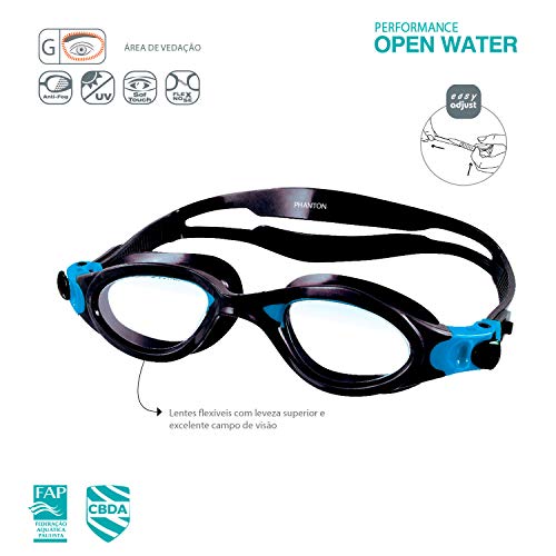 Oculos Phanton Speedo Único Azul Cristal