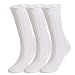Epeius 3 Pairs Little Girls Cotton Uniform Knee High Socks Kids Boys Tube Ruffled Stockings for 2-4 Years,White