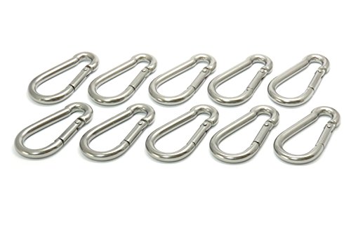 FregocS スプリングスナップ 呼び6 ステンレス製 便利な10個セット SHSY06-10p