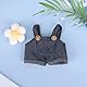 lasuroa Puppen-Overall-Set mit Blume, Süßer Mode-Puppen-Overall Kleidungs-Outfit Weicher Stoff für 15 cm und 17 cm Plüschpuppen
