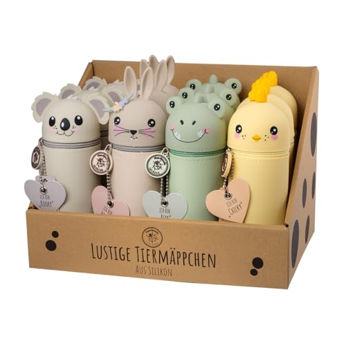 Lulubug Silikon Federmäppchen - Koala Kooky | Federtasche aus weichem Silikon für Stifte | Federmappe und Stiftehalter | Mäppchen Tiere, Schlampermäppchen