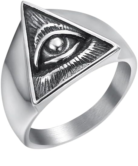 Ring for Men Seeing Eye Masonic Biker Ring Pyramid Evil Eye Size 6 (6) (B0CRZ77JMC) Amazon Price History, Amazon Price Tracker