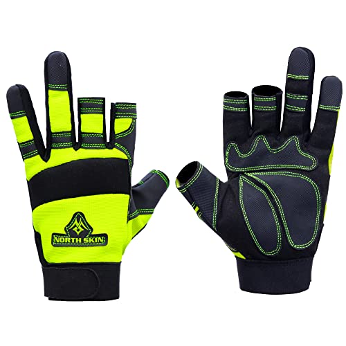 NORTH SKIN Guantes de trabajo de seguridad de alto rendimiento flexibles para carpintero, pintura antideslizante, protección para silla de ruedas, para acampar para hombres y mujeres (mediano) Cover