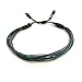 Woven Knot Friendship Bracelet for Men in Navy Blue Green and Gray w/Hematite Stones - Handmade Jewelry by Rumi Sumaq