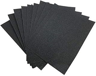 Rosenice Glitter Card Stock Paper A4 Sheets for Crafting Scrapbooking Decorating Black - Pack of 10